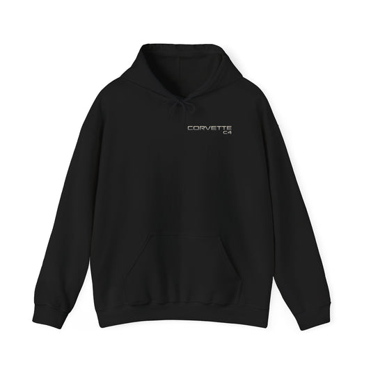Corvette C4 Hoodie – Retro Rainbow Sports Car Pullover